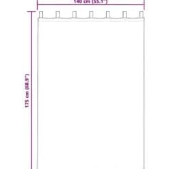 vidaXL Gordijnen met lussen - Verduisterend - Zwart Fluweel - 140x175 cm - 2 St.