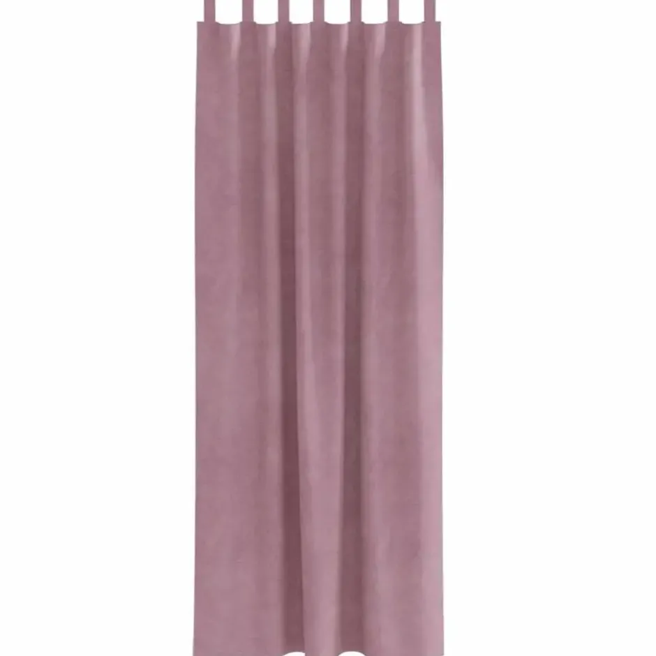 vidaXL Gordijnen met lussen - Verduisterend - Donkerroze - 140x245 cm - 2 St.