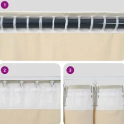 vidaXL Gordijnen met lussen - Verduisterend - Crème Fluweel - 140x225 cm - 2 St.