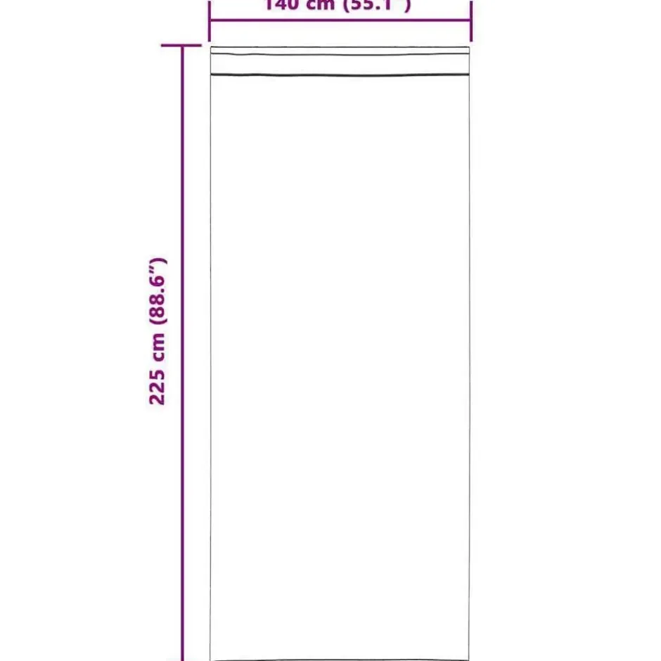 vidaXL Gordijnen met lussen - Verduisterend - Crème Fluweel - 140x225 cm - 2 St.