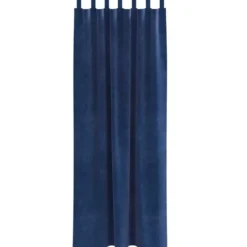 vidaXL Gordijnen met lussen - Verduisterend - Donkerblauw - 140x260 cm - 2 St.