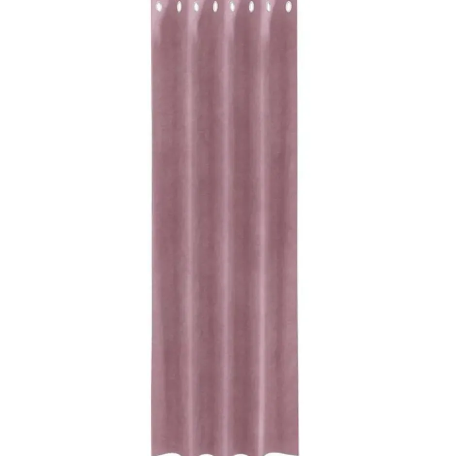 vidaXL Gordijnen met ringen - Donkerroze - 140x225 cm - Fluweel - 2 Stuks