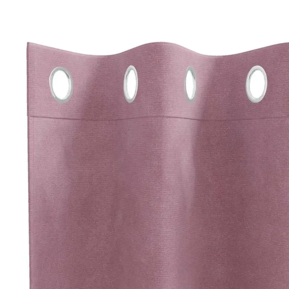 vidaXL Gordijnen met ringen - Donkerroze - 140x225 cm - Fluweel - 2 Stuks