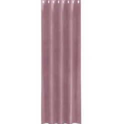 vidaXL Gordijnen met ringen - Donkerroze - 140x260 cm - Fluweel - 2 Stuks