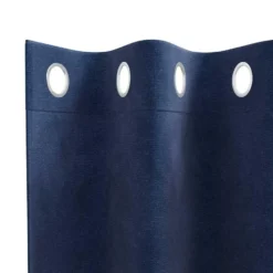 vidaXL Gordijnen met ringen - Donkerblauw - 140x245 cm - Fluweel - 2 Stuks