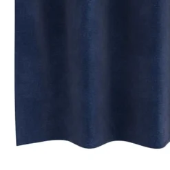 vidaXL Gordijnen met ringen - Donkerblauw - 140x245 cm - Fluweel - 2 Stuks