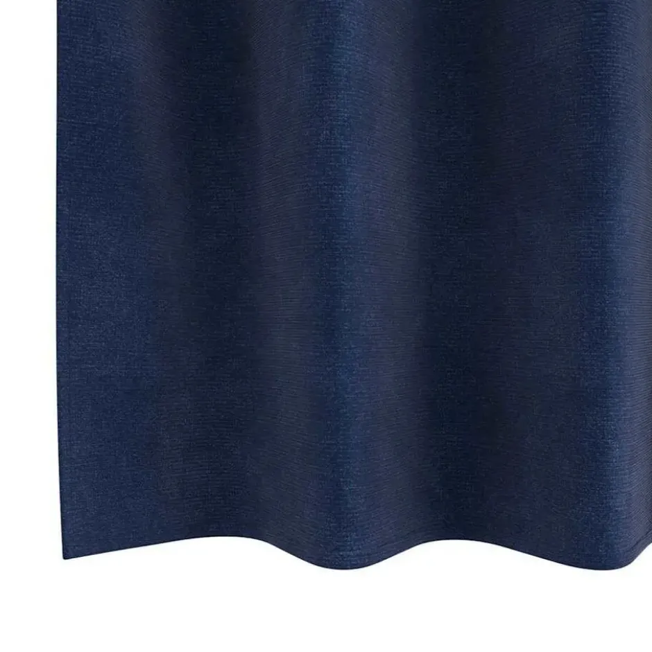 vidaXL Gordijnen met ringen - Donkerblauw - 140x245 cm - Fluweel - 2 Stuks