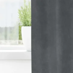 vidaXL Gordijnen met ringen - Verduisterend - Lichtgrijs - 140x260 cm - 2 St.