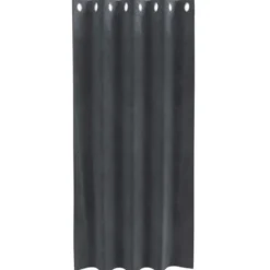 vidaXL Gordijnen met ringen - Verduisterend - Lichtgrijs - 140x175 cm - 2 St.