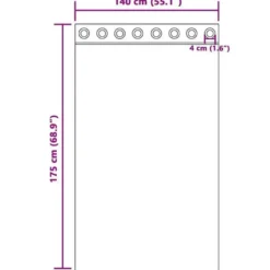 vidaXL Gordijnen met ringen - Verduisterend - Zwart Fluweel - 140x175 cm - 2 St.