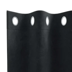 vidaXL Gordijnen met ringen - Verduisterend - Zwart Fluweel - 140x140 cm - 2 St.