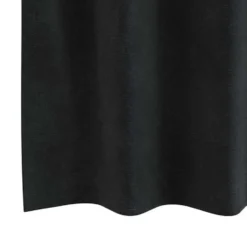 vidaXL Gordijnen met ringen - Verduisterend - Zwart Fluweel - 140x140 cm - 2 St.