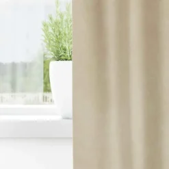 vidaXL Gordijnen met ringen - Verduisterend - Crème Fluweel - 140x175 cm - 2 St.