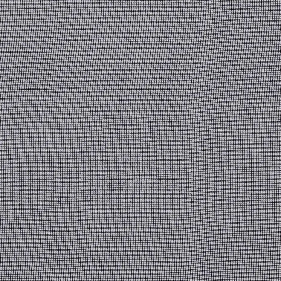 vidaXL Gordijnen van voile met ringen - Zwart - 140x300 cm - Stof - 2 Stuks