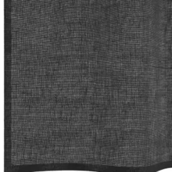 vidaXL Gordijnen van voile met ringen - Zwart - 140x300 cm - Stof - 2 Stuks