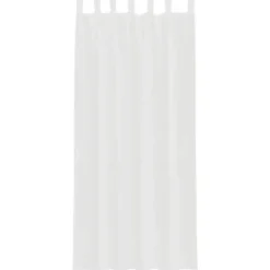 vidaXL Gordijnen van voile met lussen - Wit - 140x225 cm - Stof - 2 Stuks