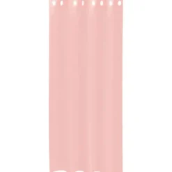 vidaXL Gordijnen van voile met ringen - Roze - 140x225 cm - Stof - 2 Stuks