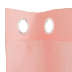 vidaXL Gordijnen van voile met ringen - Roze - 140x225 cm - Stof - 2 Stuks