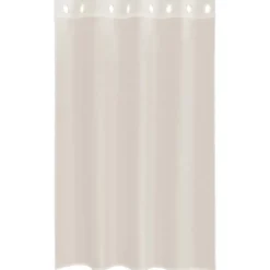 vidaXL Gordijnen van voile met ringen - Crème - 140x175 cm - Stof - 2 Stuks