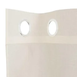 vidaXL Gordijnen van voile met ringen - Crème - 140x175 cm - Stof - 2 Stuks