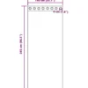 vidaXL Gordijnen van voile met ringen - Zand - 140x245 cm - Stof - 2 Stuks