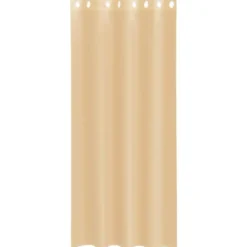 vidaXL Gordijnen van voile met ringen - Zand - 140x245 cm - Stof - 2 Stuks