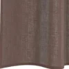 vidaXL Gordijnen van voile met roedezakken - Bruin - 140x260 cm - Stof - 2 Stuks