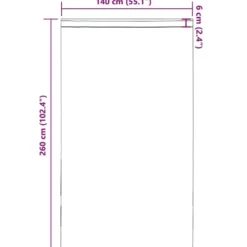 vidaXL Gordijnen van voile met roedezakken - Bruin - 140x260 cm - Stof - 2 Stuks