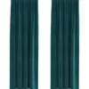 vidaXL Gordijnen - Verduisterend - 140x260 cm - Donkergroen - Fluweel - 2 Stuks