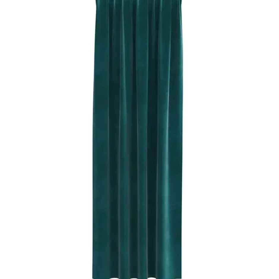 vidaXL Gordijnen - Verduisterend - 140x260 cm - Donkergroen - Fluweel - 2 Stuks