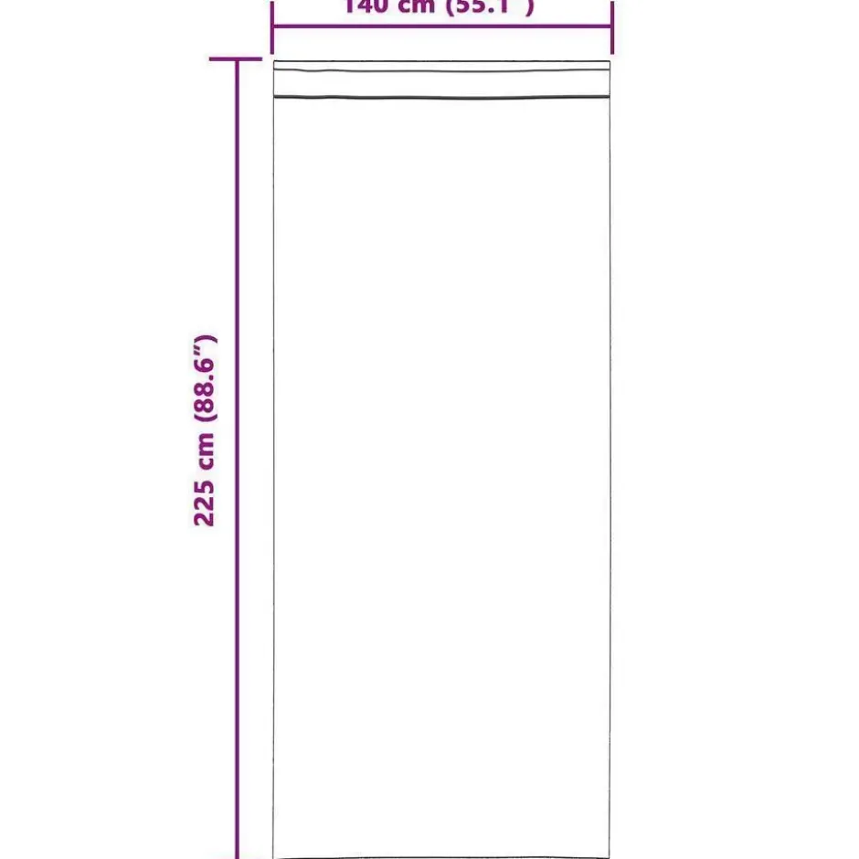 vidaXL Gordijnen - Verduisterend - Donkerroze - 140x225 cm - Fluweel - 2 Stuks