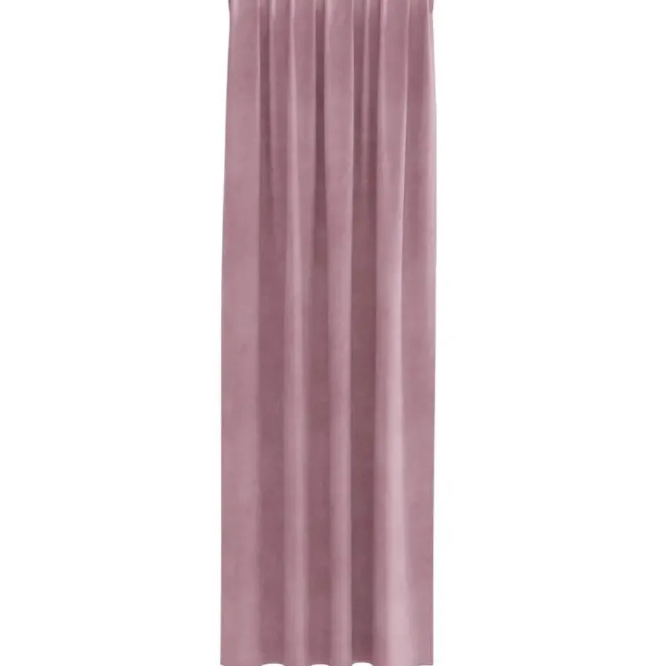 vidaXL Gordijnen - Verduisterend - Donkerroze - 140x225 cm - Fluweel - 2 Stuks