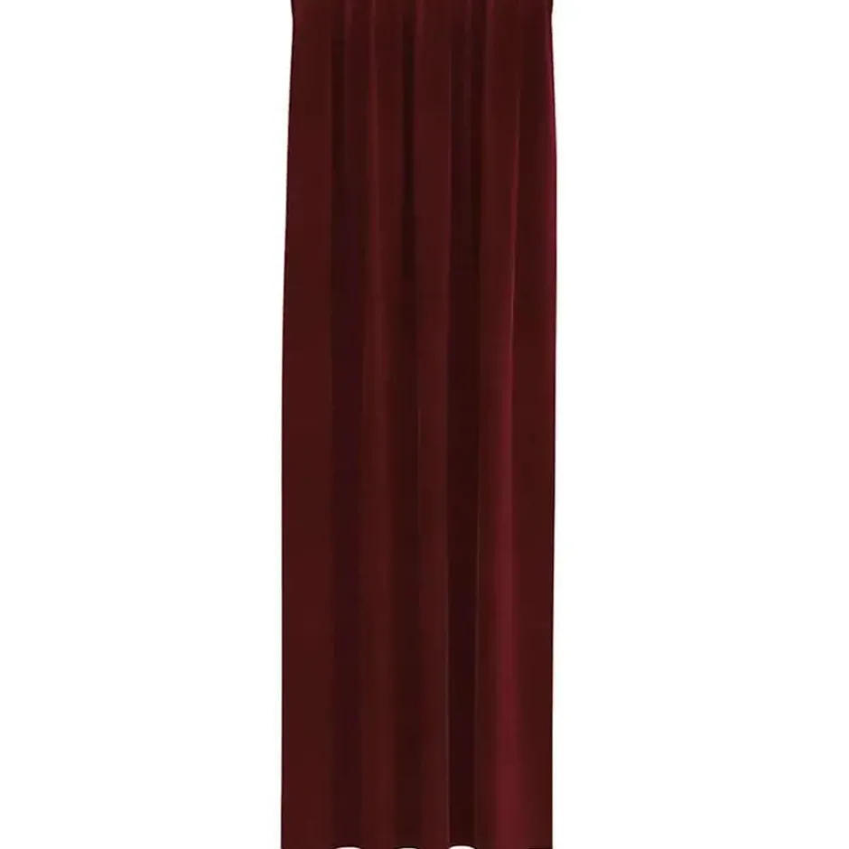 vidaXL Gordijnen - Verduisterend - Wijnrood - 140x260 cm - Fluweel - 2 Stuks