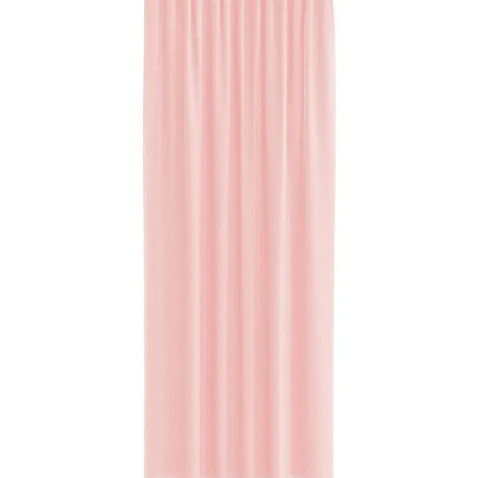 vidaXL - Gordijnen voile met roedezakken 2 st roze vitrage pure gordijn