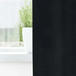 vidaXL Gordijne - Verduisterend - Zwart - 140x175 cm - Fluweel - 2 Stuks