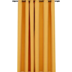 vidaXL - Gordijn - Geel - Stof - 290 x 245 cm