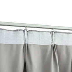 vidaXL - Gordijn - Grijs - Stof - 140 x 225 cm - 2 stuks