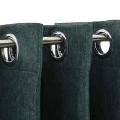 vidaXL - Gordijn - Groen - Stof - 140 x 245 cm - 2 stuks