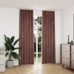 vidaXL - Gordijn - Roze - Fluweel - 140 x 245 cm - 2 stuks