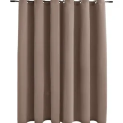 vidaXL - Gordijn - Taupe - Stof
