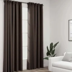 vidaXL - Gordijn - Taupe - Stof - 140 x 245 cm - 2 stuks