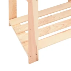 vidaXL - Grenenhouten Opbergrek 3-Laags 150 kg Opbergkast - 10 Stuks