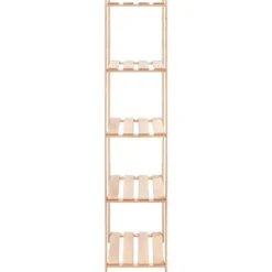 vidaXL - Grenenhouten Opbergrek 5-Laags 250 kg Opbergkast - 3 Stuks