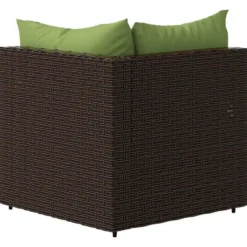 vidaXL - Hoekbank - Bruin - Poly rattan