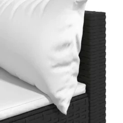 vidaXL - Hoekbank - Zwart - Poly rattan