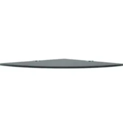 vidaXL - Hoekplank - Zwart - Glas - 25 x 25 cm