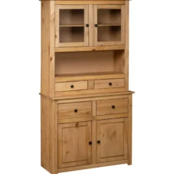 vidaXL - Hoge Kast - Bruin - Grenenhout