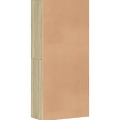 vidaXL - Hoge Schoenenkast met 7 lagen en 2 deuren - Sonoma eiken - 80x39x178 cm