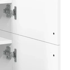 vidaXL - Hoge Schoenenkast met 7 planken en 2 deuren - Wit - 80x39x178 cm