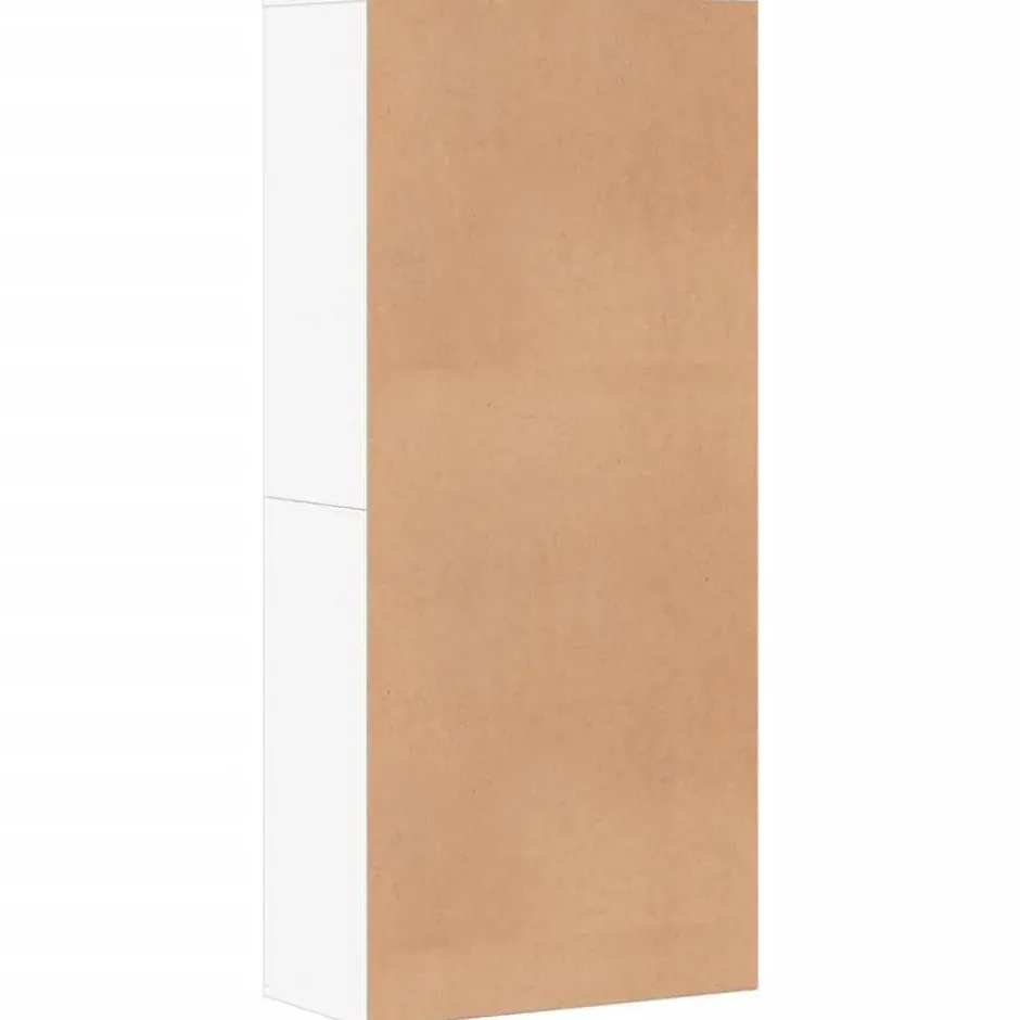 vidaXL - Hoge Schoenenkast met 7 planken en 2 deuren - Wit - 80x39x178 cm